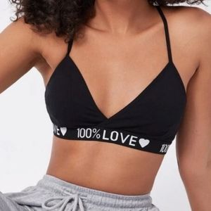 Black LOVE NWT Bra